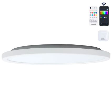 Aigostar - LED RGBW dimmbare Deckenleuchte MESH LED/24W/230V 3000-6500K Weiß + Fernbedienung