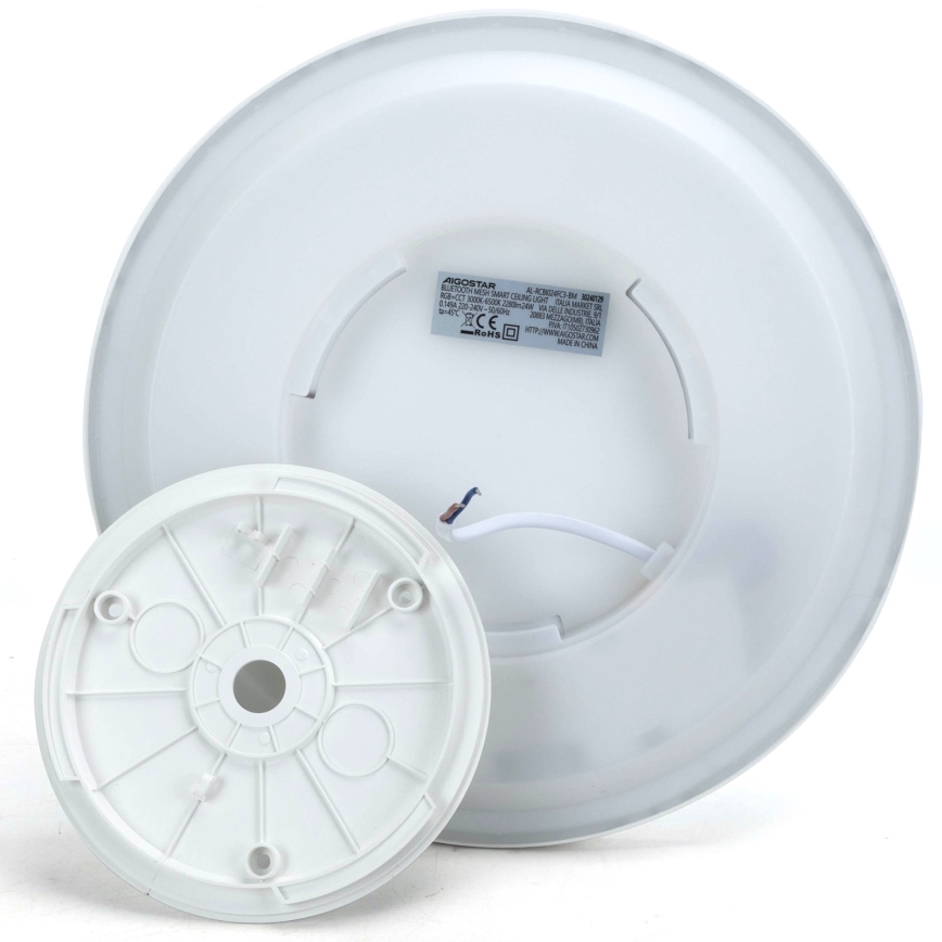 Aigostar - LED RGBW dimmbare Deckenleuchte MESH LED/24W/230V 3000-6500K Weiß + Fernbedienung