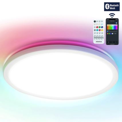 Aigostar - LED RGBW dimmbare Deckenleuchte MESH LED/36W/230V 3000-6500K Weiß + Fernbedienung