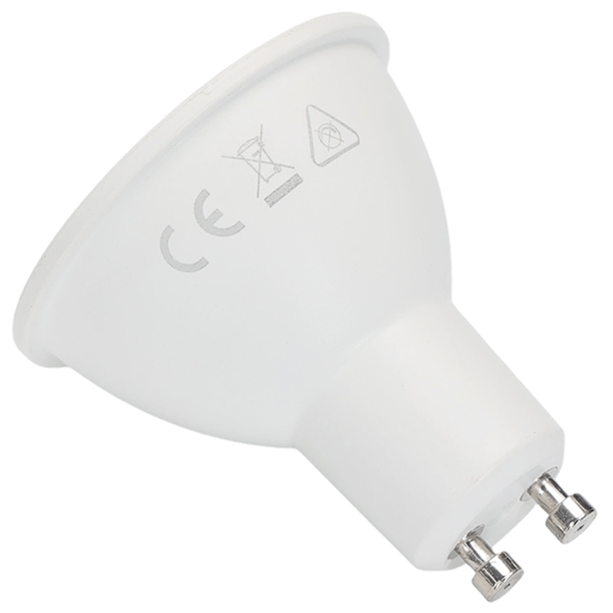 Aigostar - LED RGBW dimmbares GU10-Leuchtmittel, 4,8 W / 230 V, 3000 K + Fernbedienung