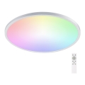 Aigostar - LED RGBW dimmbare Badezimmer-Deckenleuchte LED/24W/230V 3000-6500K Ø 42 cm IP44 + Fernbedienung