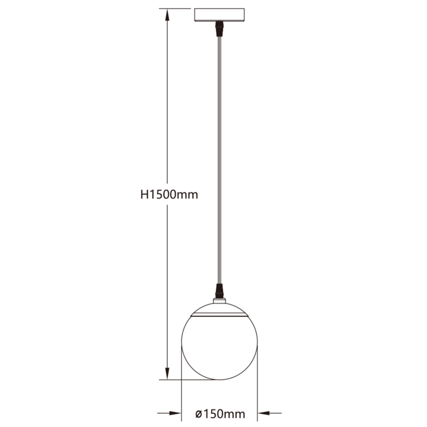 Aigostar - LED RGBW Dimmbare Hängeleuchte MESH LED/8W/230V 2700-6500K weiß + Fernbedienung