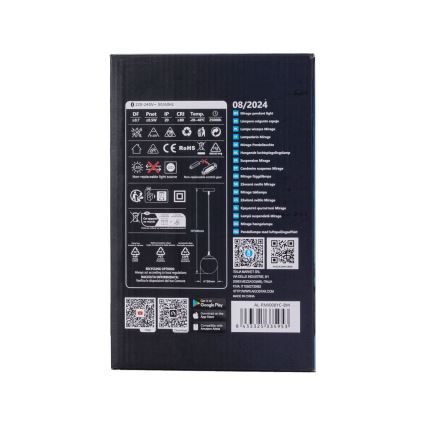 Aigostar - LED RGBW Dimmbare Hängeleuchte MESH LED/8W/230V 2700-6500K weiß + Fernbedienung