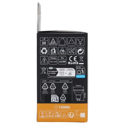 Aigostar - LED RGBW dimmbares Leuchtmittel GU10/6W/230V 3000K + Fernbedienung