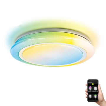 Aigostar - LED RGBW dimmbares Badezimmerleuchte LED/27W/230V 40 cm Wi-Fi IP44