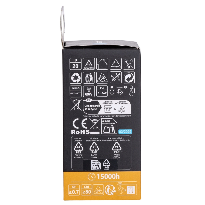 Aigostar - Dimmbares LED-RGBW-Leuchtmittel A60 E27/10W/230V 3000K + Fernbedienung