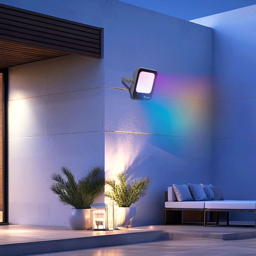 Aigostar - Dimmbarer LED-RGBW-Fluter MESH Smart LED/20W/230V 6500K IP65 + Fernbedienung