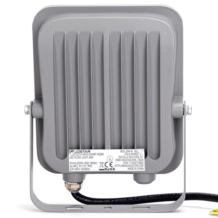 Aigostar - Dimmbarer LED-RGBW-Fluter MESH Smart LED/20W/230V 6500K IP65 + Fernbedienung