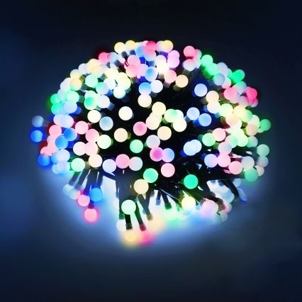 Aigostar - LED-Außen-Dekorationslichterkette, 100 LEDs / 8 Funktionen, 10 m, IP44, mehrfarbig