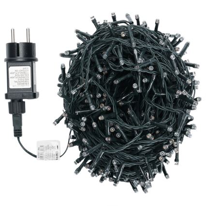 Aigostar - LED RGBY Außen-Weihnachtslichterkette 600 LEDs/8 Funktionen/30 m/IP44