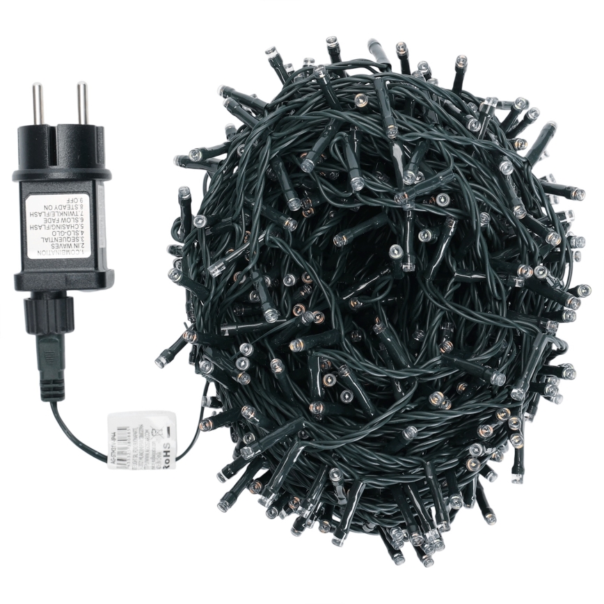 Aigostar - LED RGBY Außen-Weihnachtslichterkette 600 LEDs/8 Funktionen/30 m/IP44