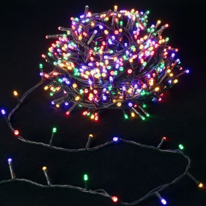 Aigostar - LED-Außen-Weihnachtslichterkette 500 LEDs/8 Funktionen 50 m IP44 mehrfarbig