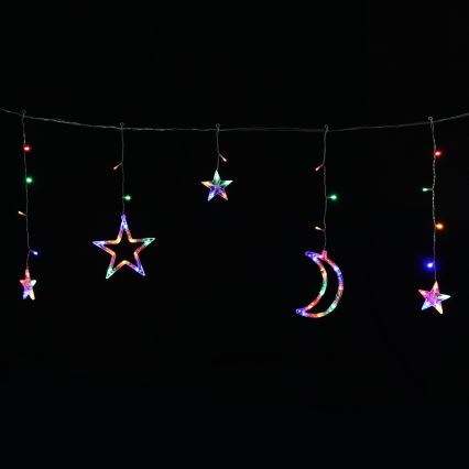 Aigostar - LED-Solar-Lichterkette 120xLED/8 Leuchtmodi 3x0,6 m 500 mAh IP65 Mehrfarbig