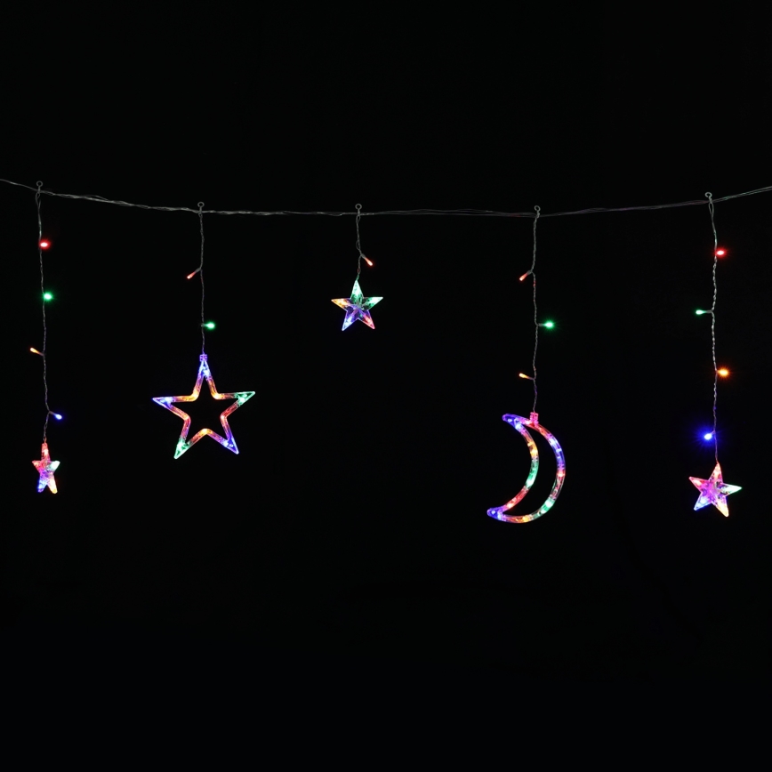 Aigostar - LED-Solar-Lichterkette 120xLED/8 Leuchtmodi 3x0,6 m 500 mAh IP65 Mehrfarbig