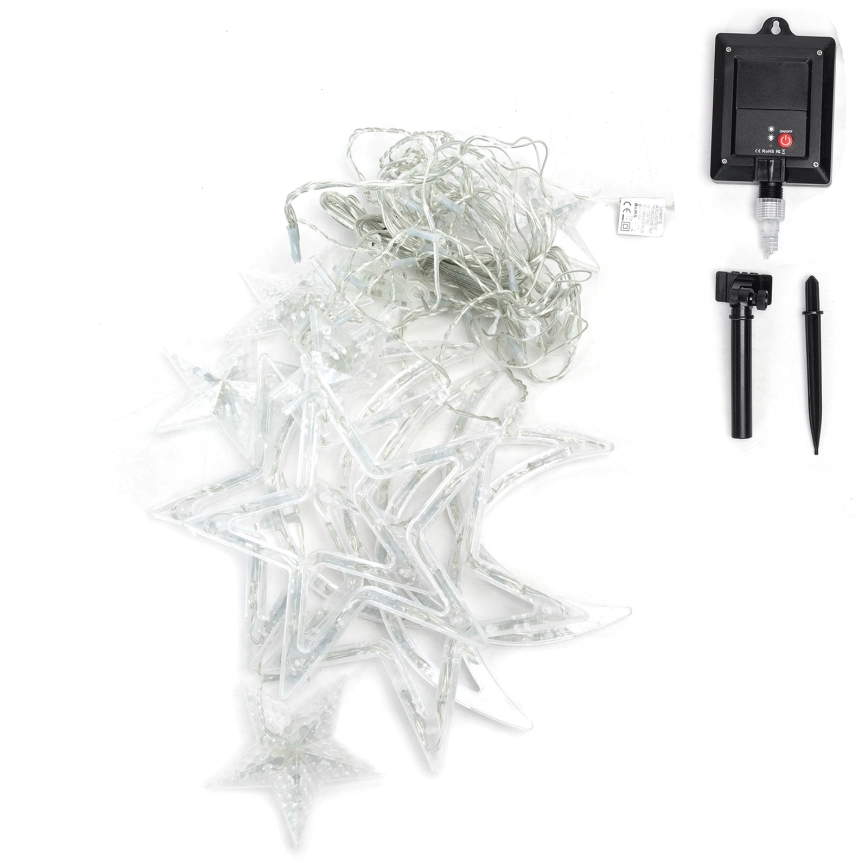 Aigostar - LED-Solar-Lichterkette 120xLED/8 Leuchtmodi 3x0,6 m 500 mAh IP65 Mehrfarbig