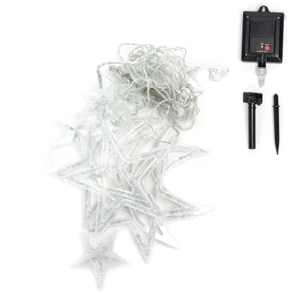 Aigostar - LED Solar Weihnachtskette 120xLED/8 Funktionen 3x0,6 m 500 mAh IP65 mehrfarbig