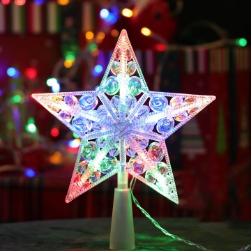 Aigostar - LED RGBY Weihnachtsdekoration 10xLED/3xAA Stern