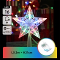 Aigostar - LED RGBY Weihnachtsdekoration 16xLED/3xAA Stern