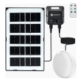 Aigostar - LED-Solar-Deckenleuchte mit Sensor LED/35W/3,7V 3000 mAh IP65 + Fernbedienung