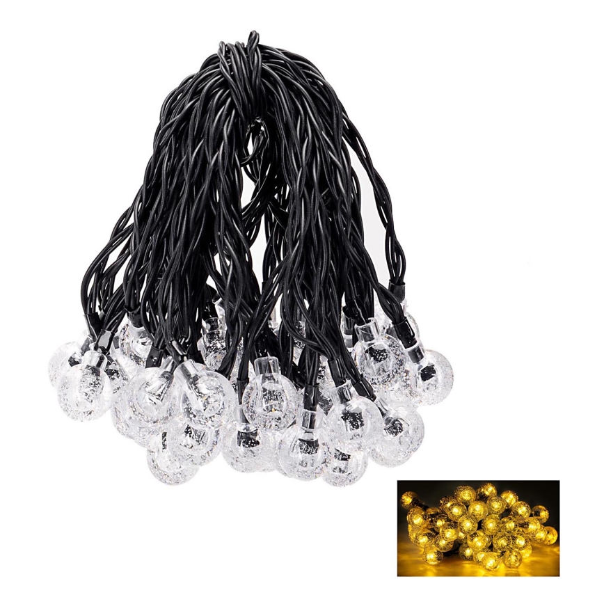 Aigostar - LED Solar-Dekorationskette 50xLED/8 Funktionen 12m IP65 800 mAh warmweiß
