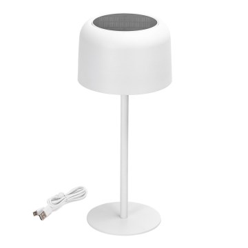 Aigostar - LED Solar dimmbare wiederaufladbare Tischlampe LED/3W/5V 2200mAh weiß IP54