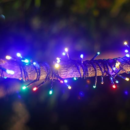 Aigostar - LED-Solar-Lichterkette 100 LEDs/8 Funktionen 12m IP65 mehrfarbig