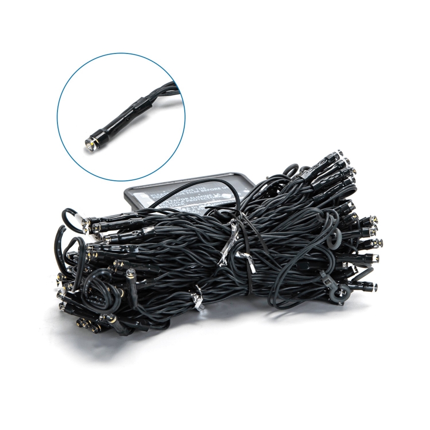 Aigostar - Solar-LED-Lichterkette 100xLED/8 Funktionen 4x1m IP65 warmweiß 800 mAh