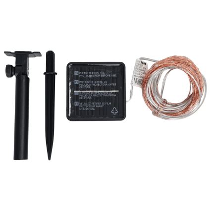 Aigostar - LED-Solar-Lichterkette 200 LEDs / 8 Funktionen, 22 m, IP65, mehrfarbig, 800 mAh