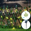 Aigostar - LED Solar-Lichterkette 56xLED/2x0,4m IP65 300 mAh warmweiß Efeu