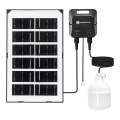 Aigostar - LED Solar-Pendelleuchte LED/35W/12V 3000 mAh 6500K IP65 Ø 10 cm + Fernbedienung