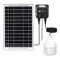 Aigostar - LED Solar-Pendelleuchte LED/70W/12V 6000 mAh 6500K IP65 Ø 12 cm + Fernbedienung