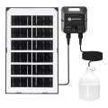 Aigostar - LED Solar-Pendelleuchte mit Sensor, 35 W, 12 V, 3000 mAh, 6500 K, IP65, Ø 10 cm + Fernbedienung