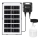 Aigostar - LED Solar-Pendelleuchte mit Sensor, 35 W, 12 V, 3000 mAh, 6500 K, IP65, Ø 10 cm + Fernbedienung