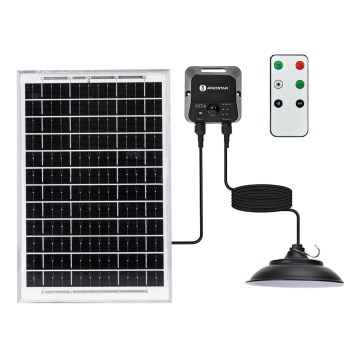 Aigostar - LED-Solar-Pendelleuchte mit Sensor LED/70W/12V 6000 mAh 6500K Ø 23,5 cm + Fernbedienung