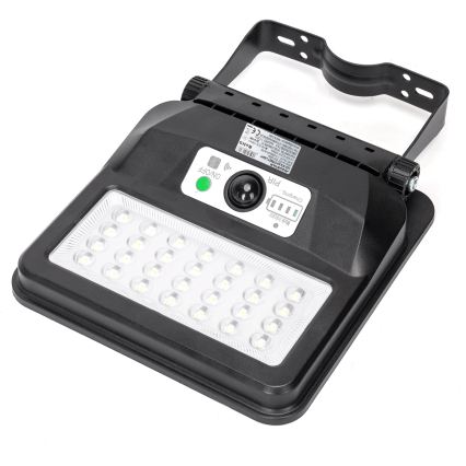 Aigostar - LED-Solar-Straßenleuchte mit Sensor LED/50W/3,2V 1000mAh 6500K + Fernbedienung