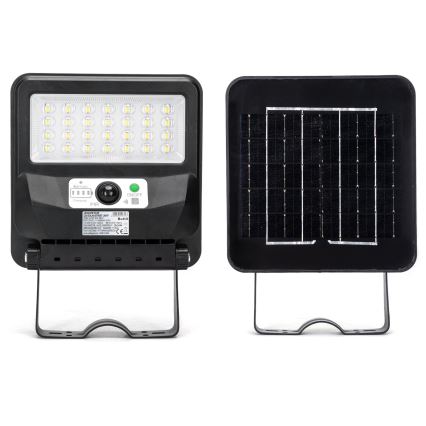 Aigostar - LED-Solar-Straßenleuchte mit Sensor LED/50W/3,2V 1000mAh 6500K + Fernbedienung