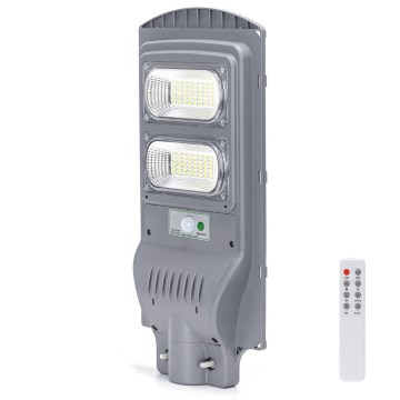 Aigostar - LED-Solar-Straßenlaterne mit Sensor LED/100W/3,2V 10000mAh IP65 6500K + Fernbedienung