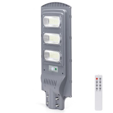 Aigostar - LED-Solar-Straßenlaterne mit Sensor LED/150W/3,2V 15000mAh IP65 6500K + Fernbedienung