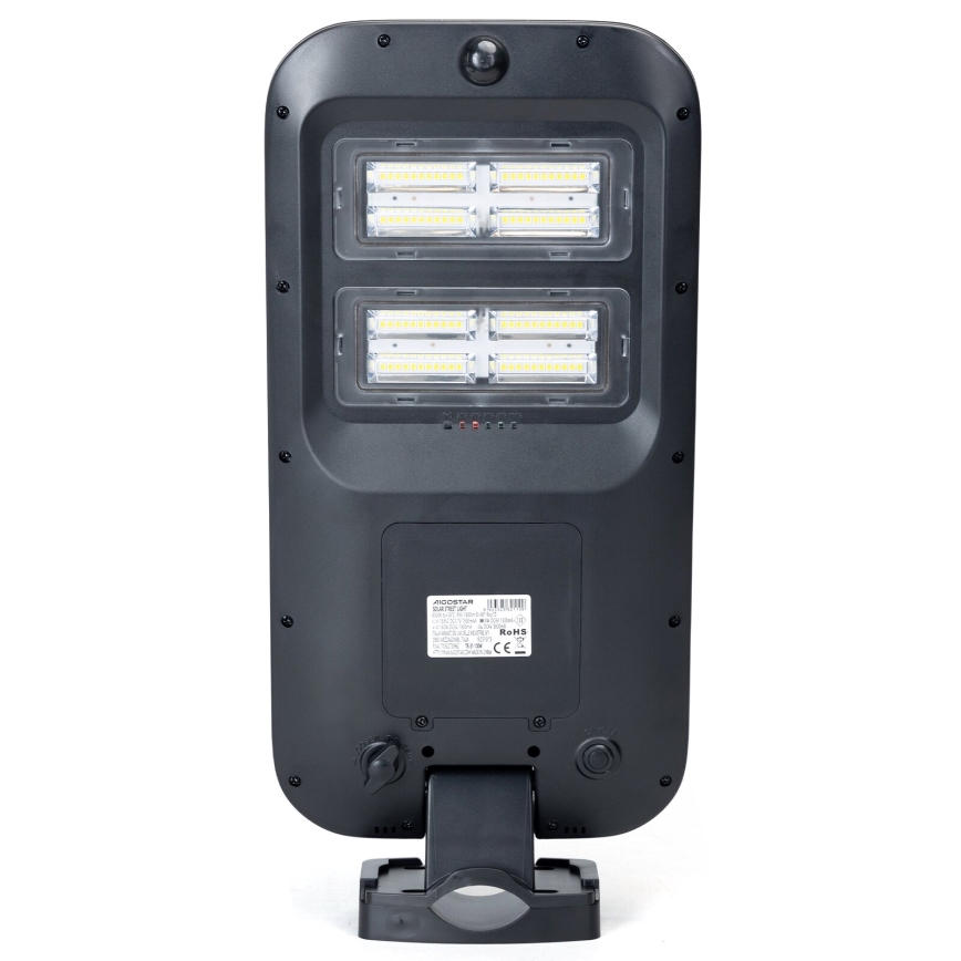 Aigostar - LED-Solar-Straßenlaterne mit Sensor LED/18W/4V 7500mAh IP65 + Fernbedienung