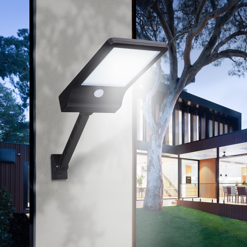 Aigostar - LED-Solar-Straßenlaterne mit Sensor LED/2,3W/5,5V 1800 mAh IP65
