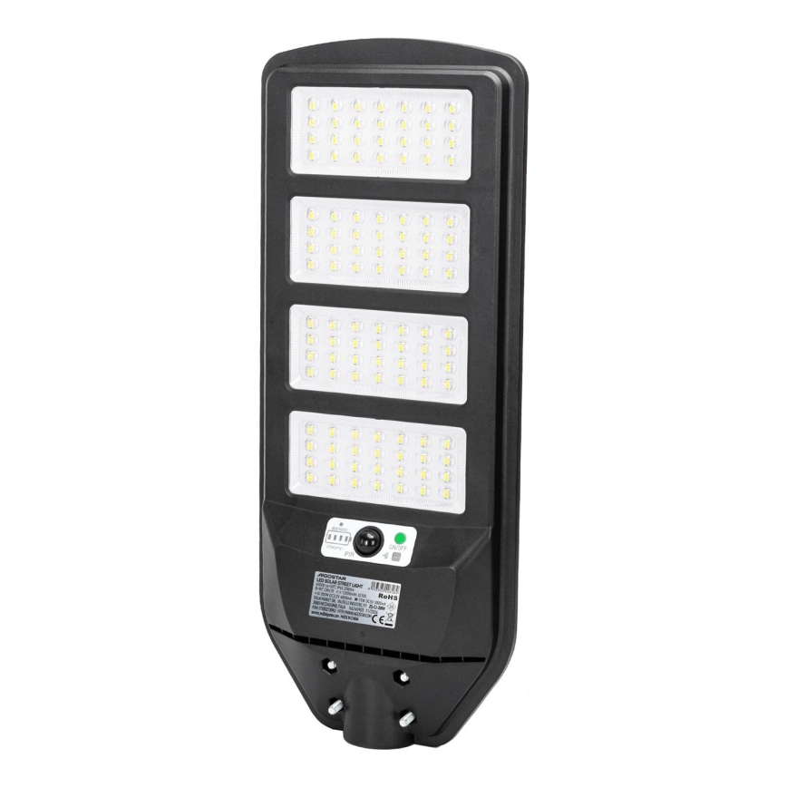 Aigostar - LED-Solar-Straßenlaterne mit Sensor LED/200W/3,2V 12000mAh IP65 6500K + Fernbedienung