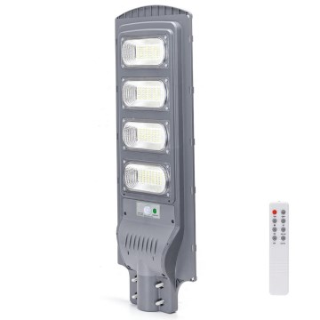 Aigostar - LED-Solar-Straßenlaterne mit Sensor LED/200W/3,2V 20000mAh IP65 6500K + Fernbedienung