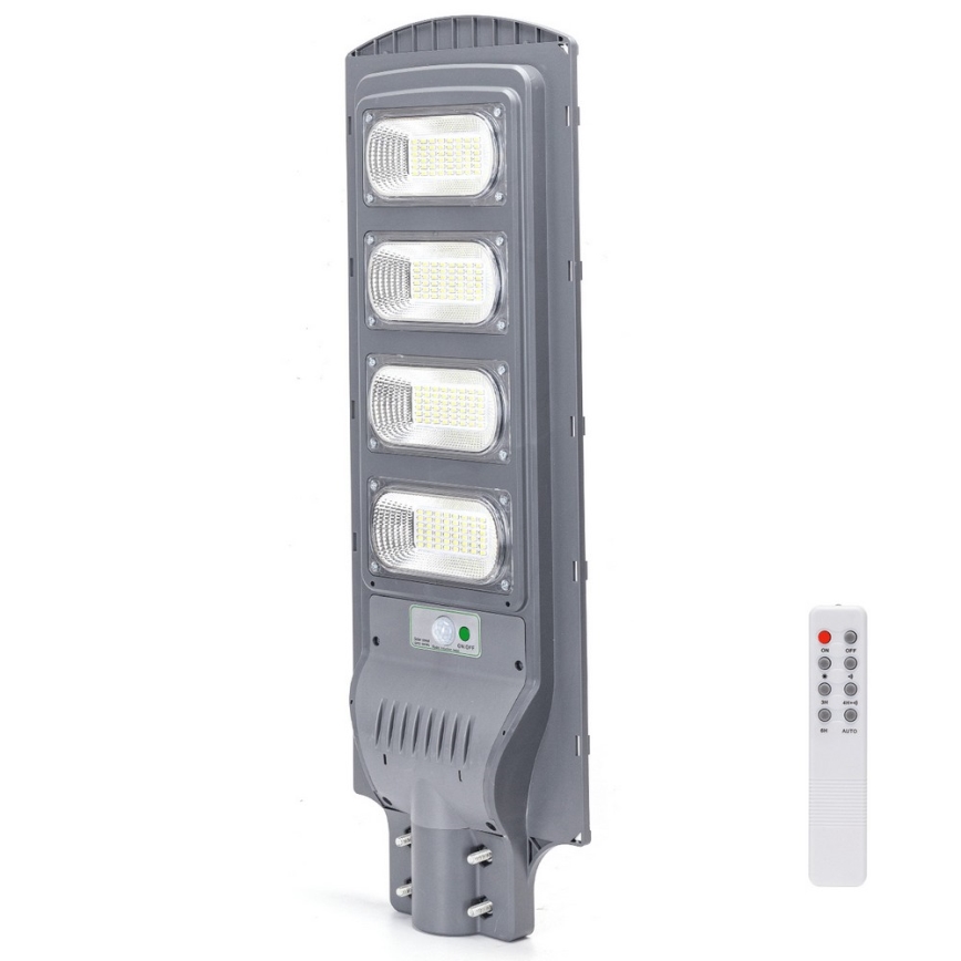 Aigostar - LED-Solar-Straßenlaterne mit Sensor LED/200W/3,2V 20000mAh IP65 6500K + Fernbedienung