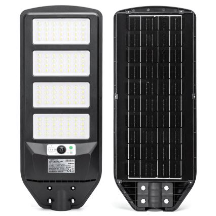 Aigostar - LED-Solar-Straßenlaterne mit Sensor LED/200W/3,2V 12000mAh IP65 6500K + Fernbedienung