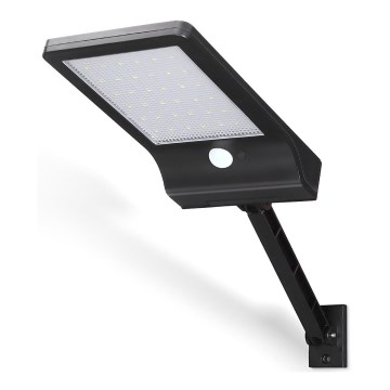 Aigostar - LED-Solar-Straßenlaterne mit Sensor LED/3W/3,7V1800 mAh IP44 3000/4000/5000K + Fernbedienung