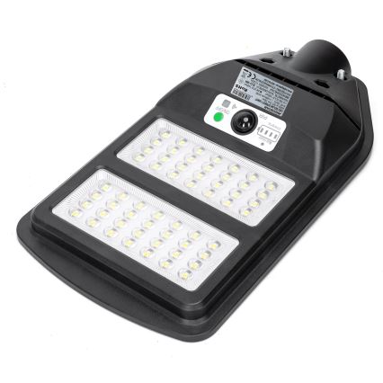 Aigostar - LED-Solar-Straßenlaterne mit Sensor LED/70W/3,2V 4000mAh IP65 6500K + Fernbedienung