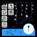 Aigostar - LED Solar Weihnachts-Lichterkette 100xLED/8 Funktionen 8x0,6m 500 mAh IP65 kaltweiß