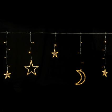 Aigostar – LED-Solar-Weihnachtslichterkette, 120 LEDs, 8 Funktionen, 3×0,6 m, 500 mAh, IP65, warmweiß