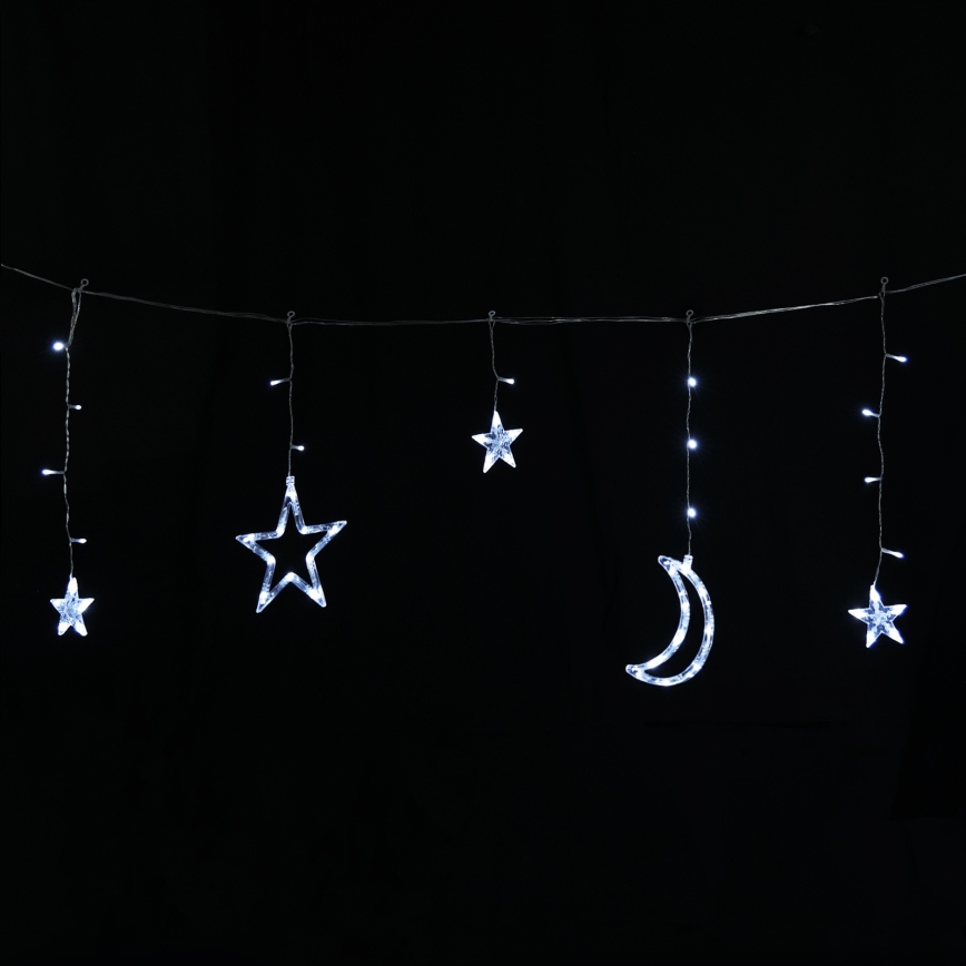 Aigostar - LED Solar-Weihnachtslichterkette 120xLED/8 Funktionen 3x0,6m 500 mAh IP65 kaltweiß