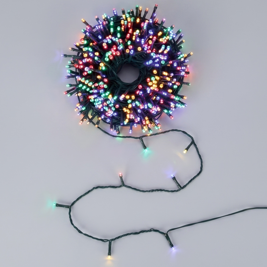 Aigostar - Solar-LED-Weihnachtslichterkette 200 LEDs / 8 Funktionen, 22 m, IP65, mehrfarbig, 800 mAh